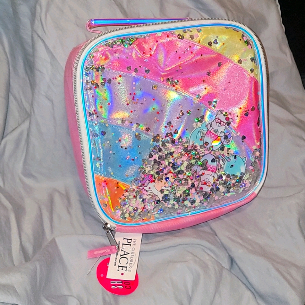 Narwhal & mer-llama shakey confetti lunch box